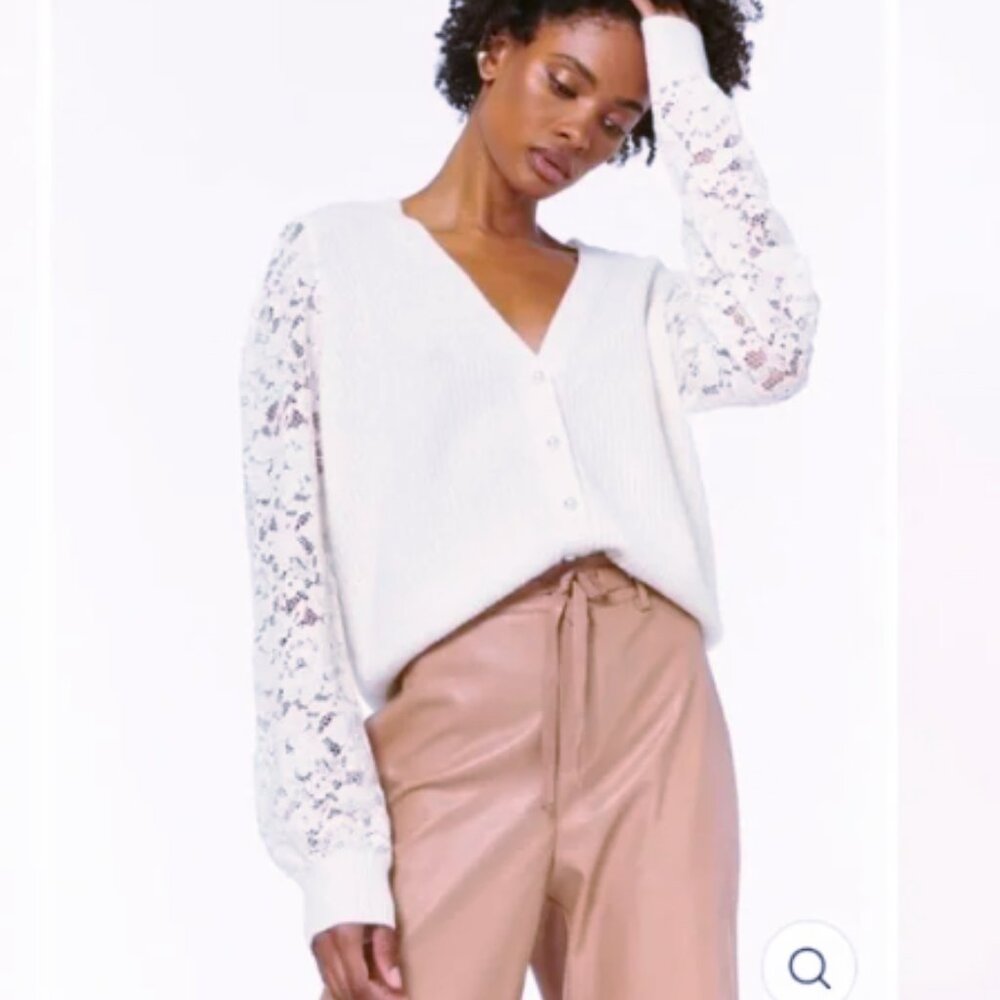 🌺 Cami NYC Beth Cardigan Sweater Ceramic size Small